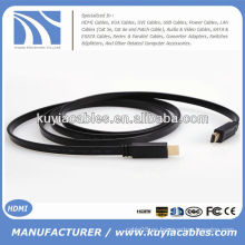 1080P Flat cable de fideos HDMI 1.4 V /1.3v 1m 1.5m, 1.8m, 2m, 3m, 5m, 10m ..